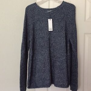 LAST CHANCE NWT Long Sleeve Blue Knit Sweater Minimalist SONOMA Winter Fall